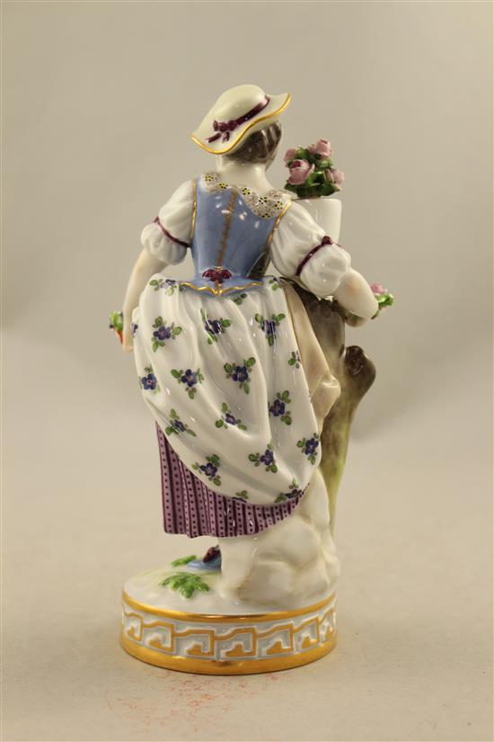 Two Meissen figural scent bottles, late 19th century, 8cm.